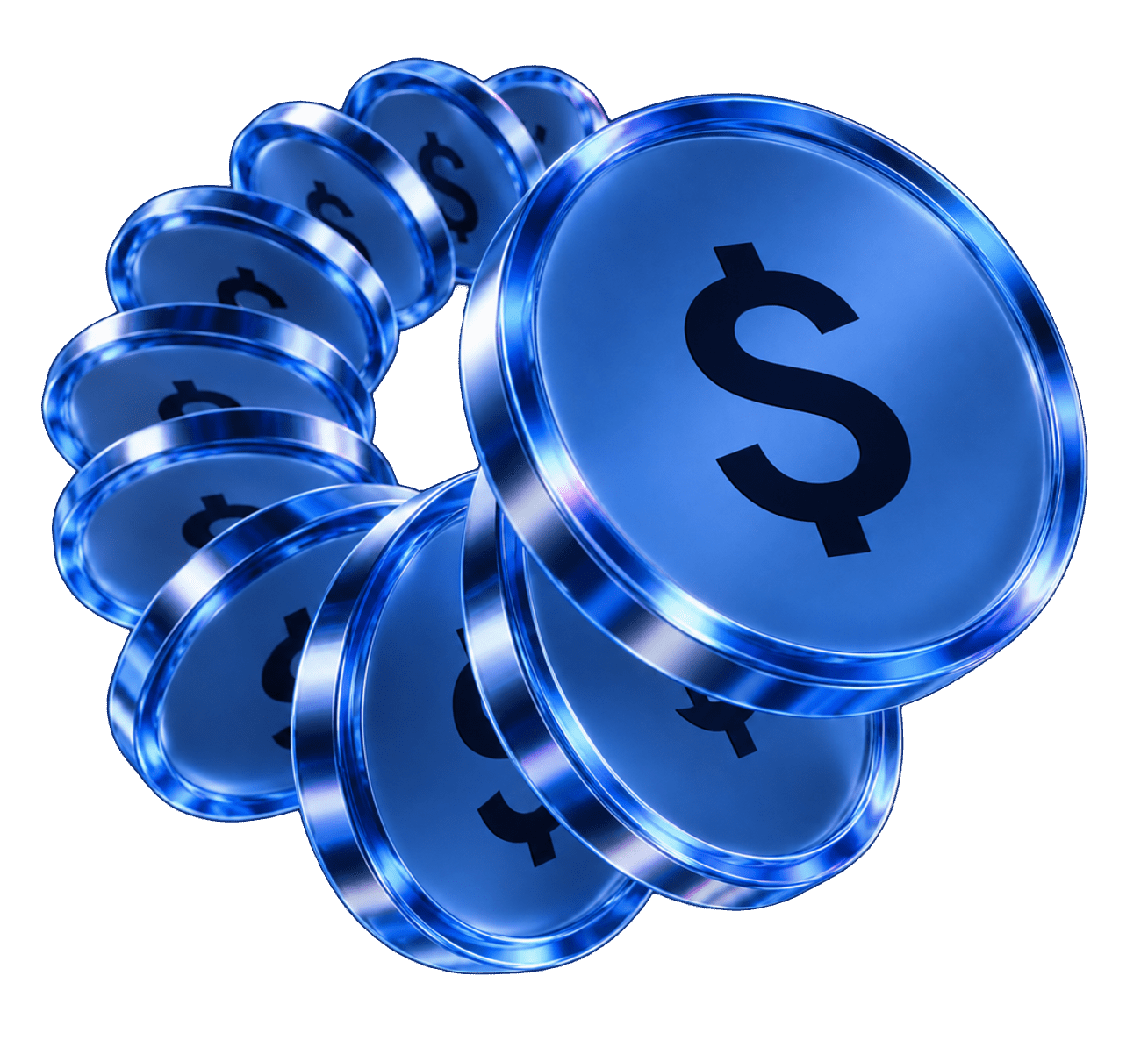 Moedas 3D Constock em espiral